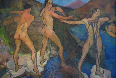 Netten binnenhalen, 1914 door Marie Clementine (Suzanne) Valadon