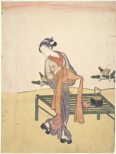 Schoonheid Koelt Af door Suzuki Harunobu