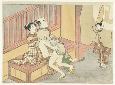 Caught in the Act door Suzuki Harunobu