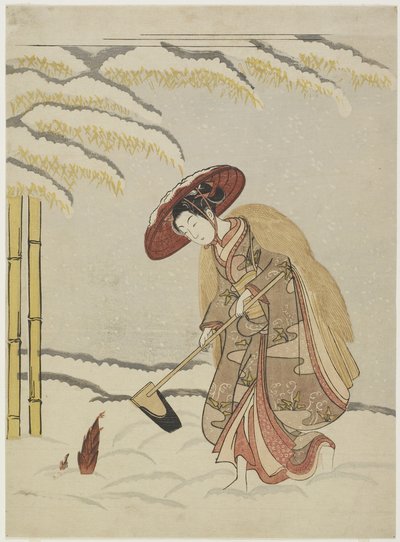 Mitate van Meng Zong, een van de vierentwintig voorbeelden van kinderlijke vroomheid, na 1765 door Suzuki Harunobu