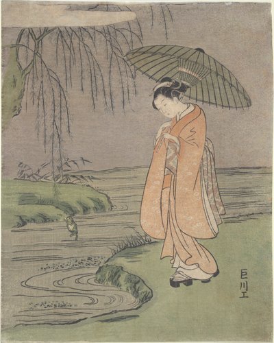 Parodie van Ono no Tofu door Suzuki Harunobu