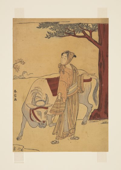 Parodie op het verhaal van Chao Fu door Suzuki Harunobu