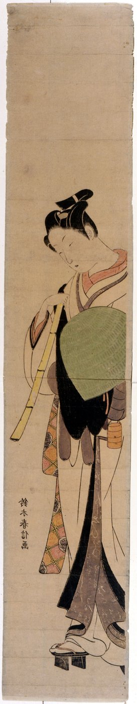 De courtisane Hinatsuru. Prenten door Harunobu Suzuki. door Suzuki Harunobu