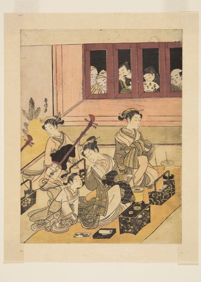 De Wachters en de Geobserveerden door Suzuki Harunobu