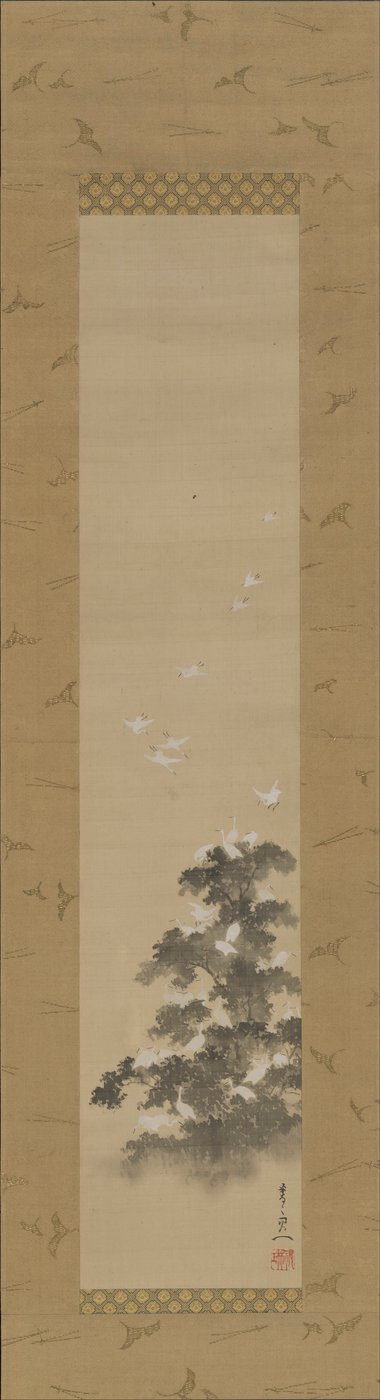 Reigers door Suzuki Kiitsu