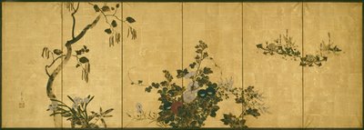 Bloemen van de Herfst en Winter door Suzuki Kiitsu