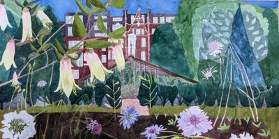 Een magische tuin, 2021 (aquarel op papier) door Suzy Fasht