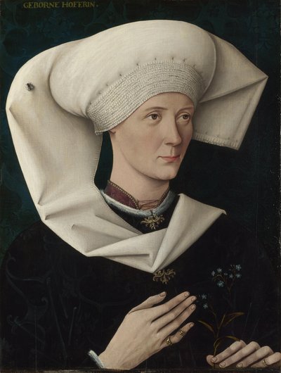 Portret van een vrouw van de Hofer-familie door Swabian master