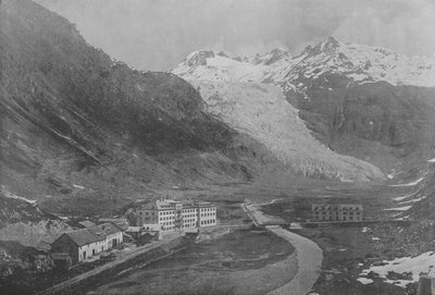 Le Glacier du Rhone (zwart-wit foto) door Swiss Photographer