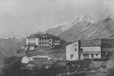 Ryffelberg et les Mischabel (zwart-wit foto) door Swiss Photographer