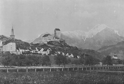 Sargans, Vallee du Rhin (zwart-wit foto) door Swiss Photographer