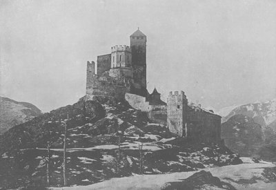Sion, Valere (zwart-wit foto) door Swiss Photographer