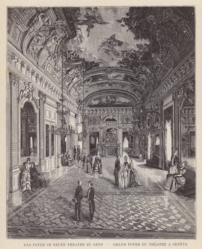De Foyer in het Nieuwe Theater van Genève door Swiss School