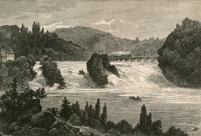 Watervallen van de Rijn bij Schaffhausen door Swiss School
