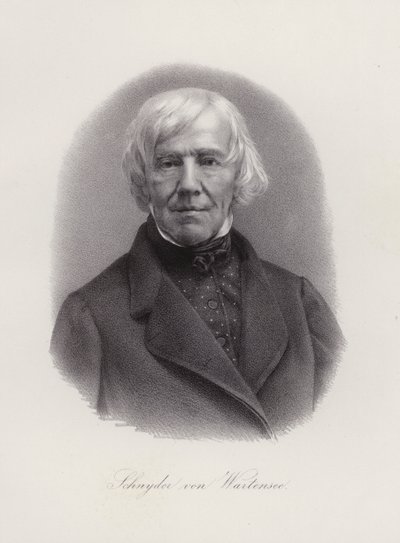 Franz Xaver Schnyder von Wartensee, Zwitsers componist (gravure) door Swiss School