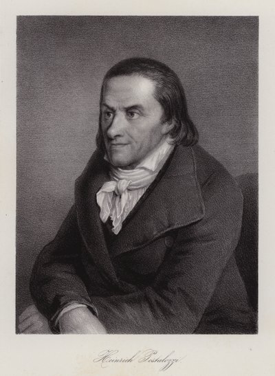 Johann Heinrich Pestalozzi, Zwitsers onderwijsvernieuwer (gravure) door Swiss School