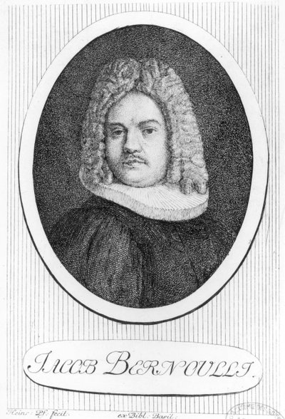 Portret van Jacques Bernoulli (1654-1705) door Swiss School