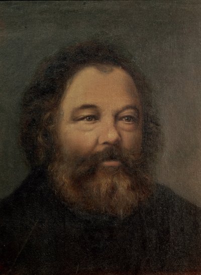 Portret van Mikhail Aleksandrovitch Bakunin (1814-1876) c.1865 door Swiss School