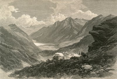 Scène in het Val Poschiavo, Zuidelijke Grisons door Swiss School