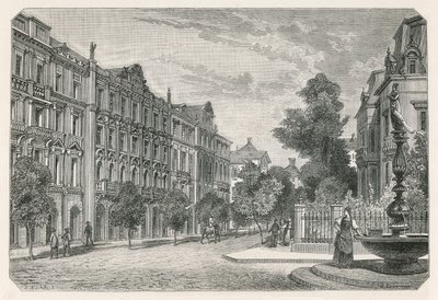 De Bahnhofstrasse (Spoorwegstraat), Zürich door Swiss School