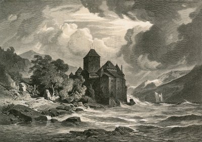 Het Kasteel van Chillon, Meer van Genève door Swiss School
