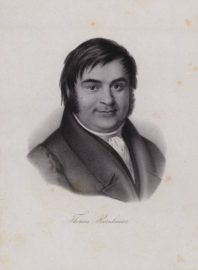 Thomas Bornhauser, Zwitsers theoloog (gravure) door Swiss School