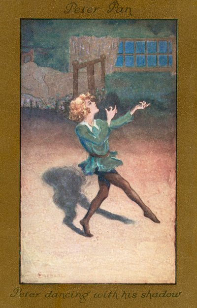 Peter Pan: Peter danst met zijn schaduw door Sybil Barham