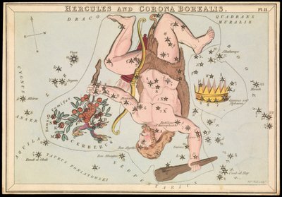 Hercules en Corona Borealis door Sydney Hall