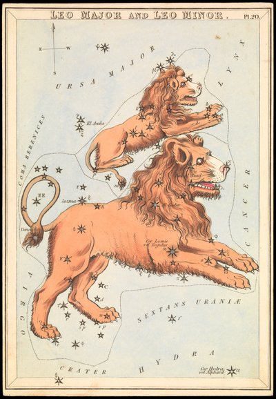 Leo Major en Leo Minor door Sydney Hall