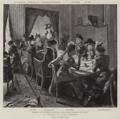 Een droom van mooie vrouwen door Sydney Prior Hall