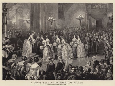 Een staatsbal in Buckingham Palace door Sydney Prior Hall