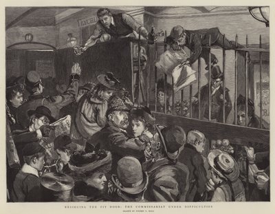 Het belegeren van de putdeur, de commisariaat onder moeilijkheden door Sydney Prior Hall