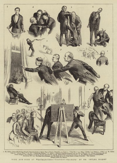 Verstoppertje bij Westminster, Gedachtenlezen door Mr Irving Bishop door Sydney Prior Hall