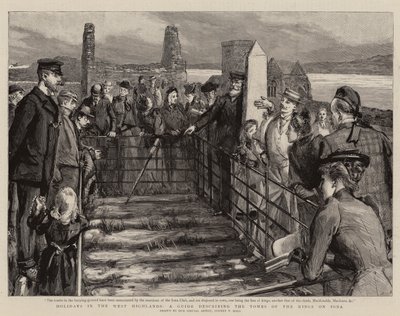 Vakanties in de Westelijke Hooglanden, een gids die de graven van de koningen op Iona beschrijft door Sydney Prior Hall