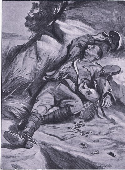 Slechts een pion, uit After Pretoria: The Guerilla War gepubliceerd door Harmsworth Bros Limited, 1901 door Sydney Prior Hall