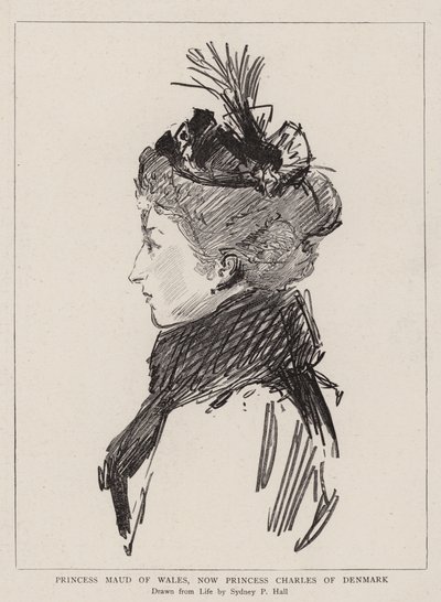 Prinses Maud van Wales, nu Prinses Charles van Denemarken door Sydney Prior Hall