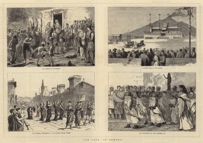 De Feesten in Pompeii door Sydney Prior Hall