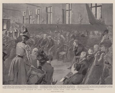 De Vierde Juni op Eton, Scène uit De Kikkers van Aristophanes door Sydney Prior Hall