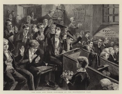 De goden en hun Ganymedes bij het Westminster-spel door Sydney Prior Hall