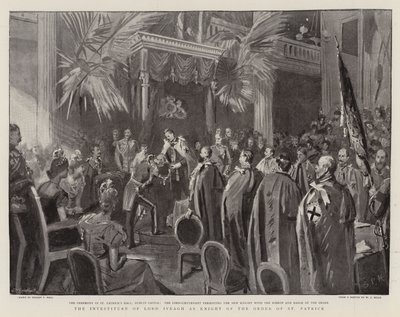 De Investituur van Lord Iveagh als Ridder van de Orde van Sint-Patrick door Sydney Prior Hall
