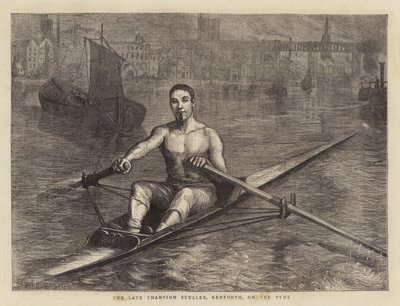 De Laatste Kampioen Roeier, Renforth, op de Tyne door Sydney Prior Hall