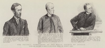De Parnell Commissie in de Royal Courts of Justice door Sydney Prior Hall