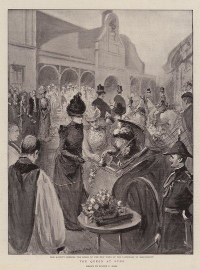 De koningin in Ryde door Sydney Prior Hall