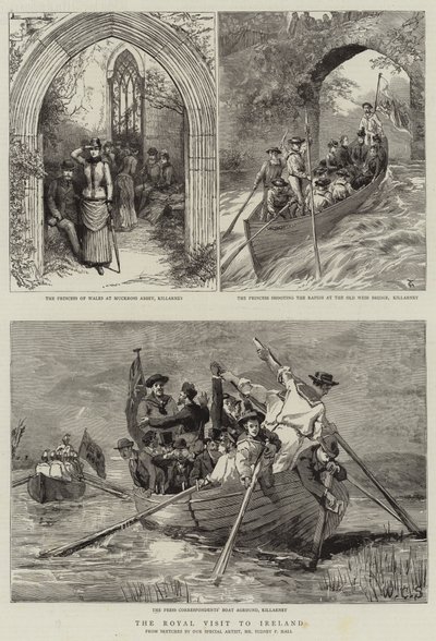 Het Koninklijk Bezoek aan Ierland door Sydney Prior Hall