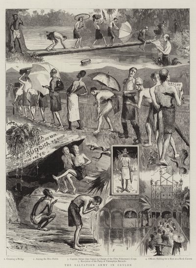 Het Leger des Heils in Ceylon door Sydney Prior Hall