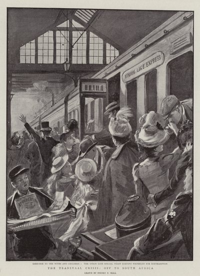 De Transvaal-crisis, op weg naar Zuid-Afrika door Sydney Prior Hall