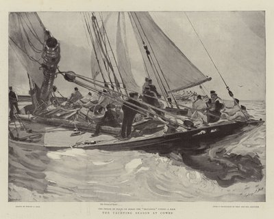Het Zeilseizoen in Cowes door Sydney Prior Hall