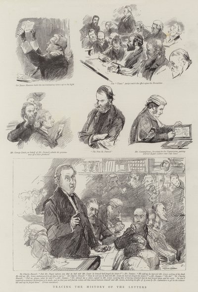Het traceren van de geschiedenis van de brieven door Sydney Prior Hall