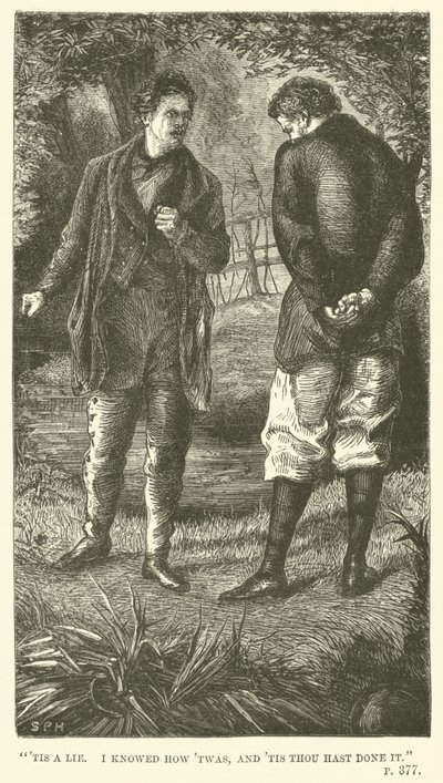 Illustratie voor Tom Brown in Oxford door Thomas Hughes door Sydney Prior after Hall