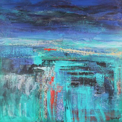 Saffierlucht en Turquoise Zee door Sylvia Paul